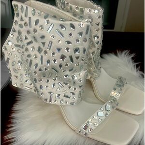 Stunning  open toe heels